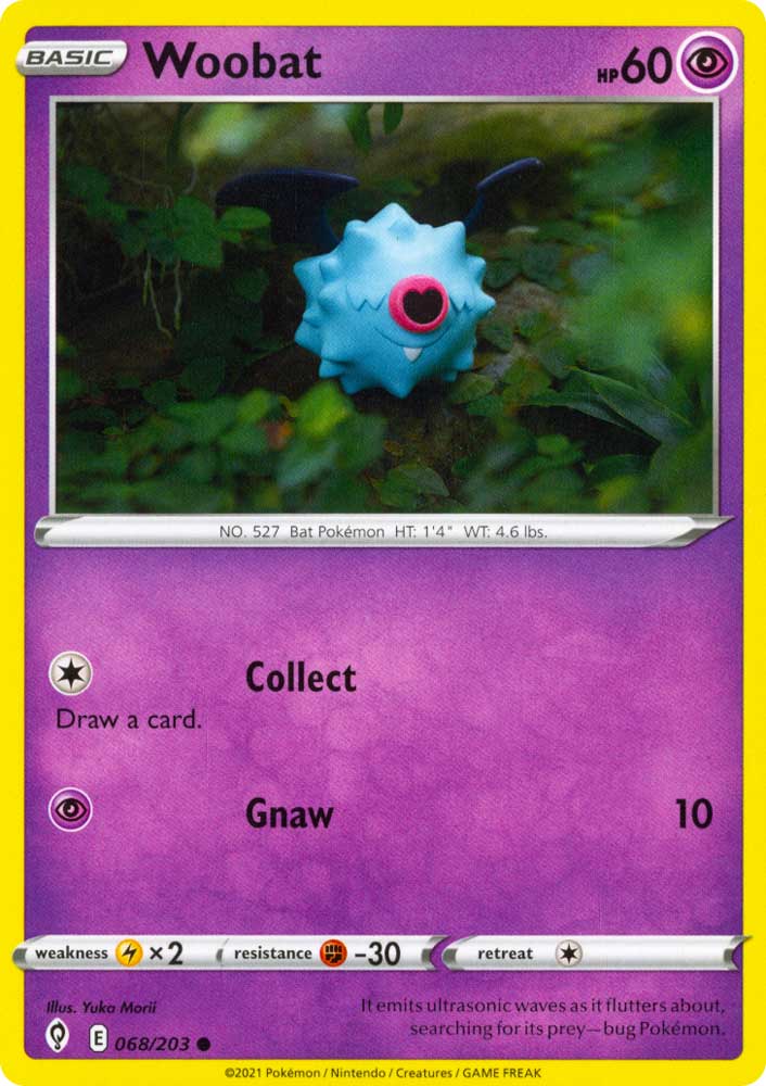 068 / 203 Woobat Comune normale (EN) -NEAR MINT-