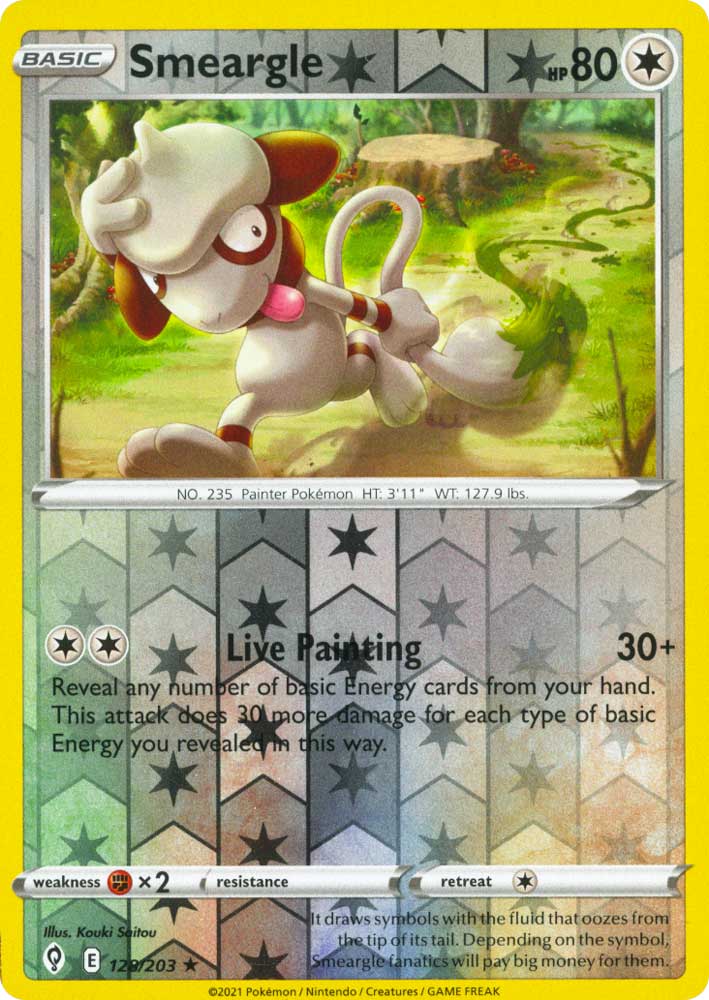 128 / 203 Smeargle Rara Reverse foil (EN) -NEAR MINT-