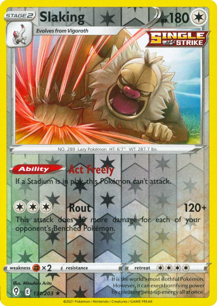 131 / 203 Slaking Rara Holo Reverse foil (EN) -NEAR MINT-