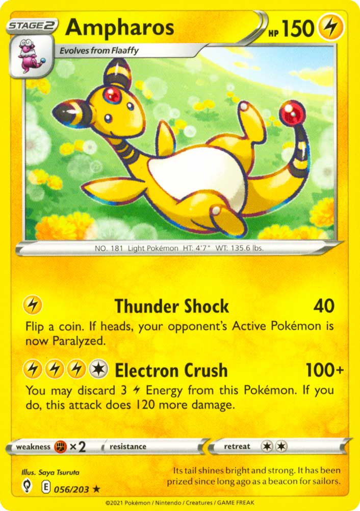 056 / 203 Ampharos Rara normale (EN) -NEAR MINT-