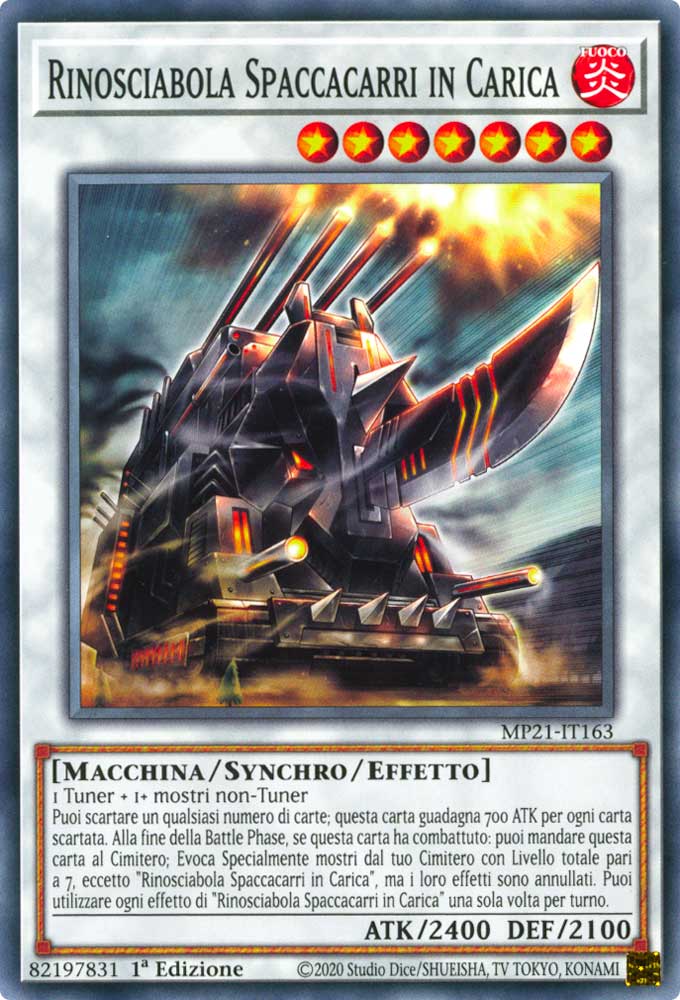 MP21-IT163 Rinosciabola Spaccacarri in Carica comune 1a Edizione (IT) -NEAR MINT-