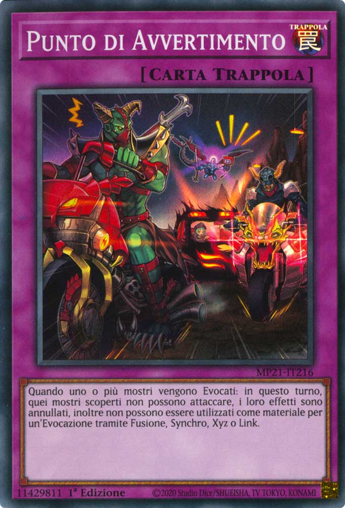 MP21-IT216 Punto di Avvertimento super rara 1a Edizione (IT) -NEAR MINT-