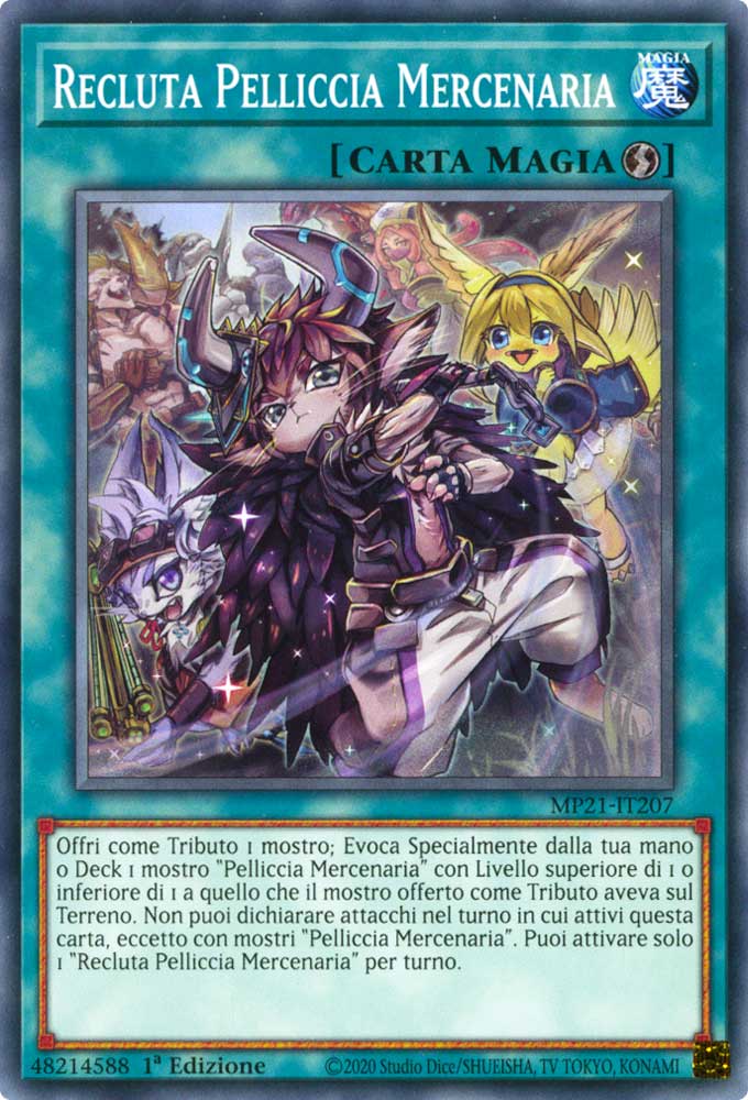 MP21-IT207 Recluta Pelliccia Mercenaria comune 1a Edizione (IT) -NEAR MINT-