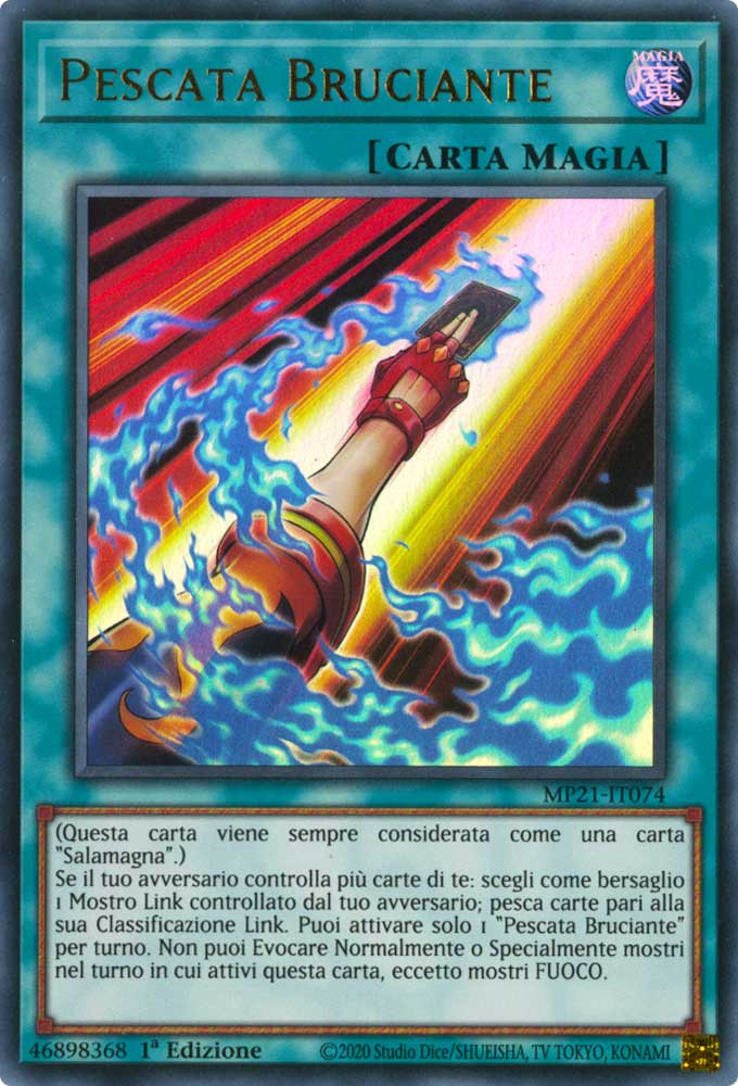MP21-IT074 Pescata Bruciante ultra rara 1a Edizione (IT) -NEAR MINT-