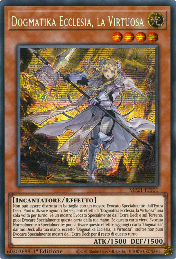 MP21-IT101 Dogmatika Ecclesia, la Virtuosa rara segreta prismatica 1a Edizione (IT) -NEAR MINT-
