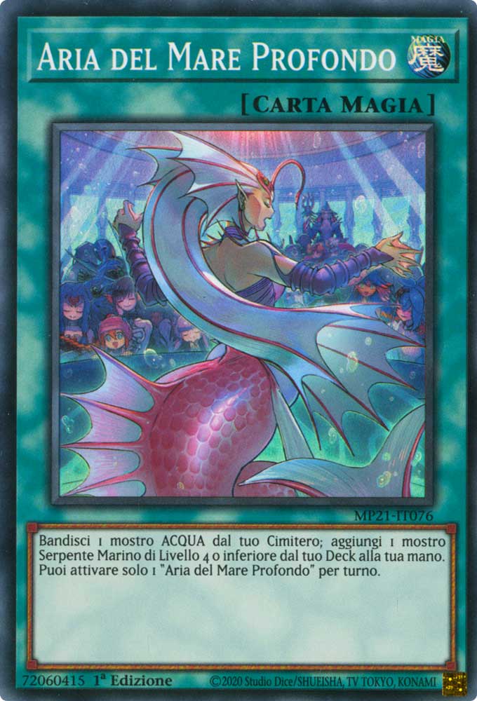 MP21-IT076 Aria del Mare Profondo super rara 1a Edizione (IT) -NEAR MINT-