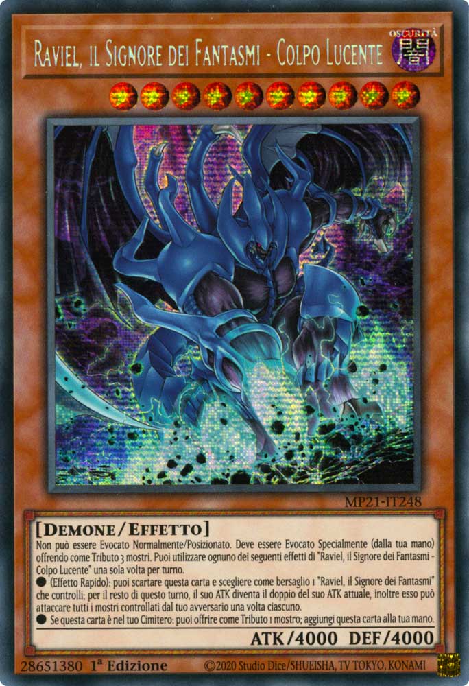 MP21-IT248 Raviel, il Signore dei Fantasmi - Colpo Lucente rara segreta prismatica 1a Edizione (IT) -NEAR MINT-