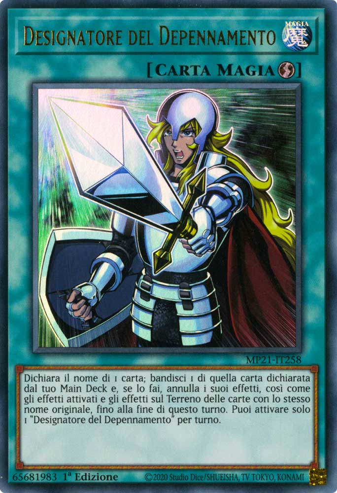 MP21-IT258 Designatore del Depennamento ultra rara 1a Edizione (IT) -NEAR MINT-