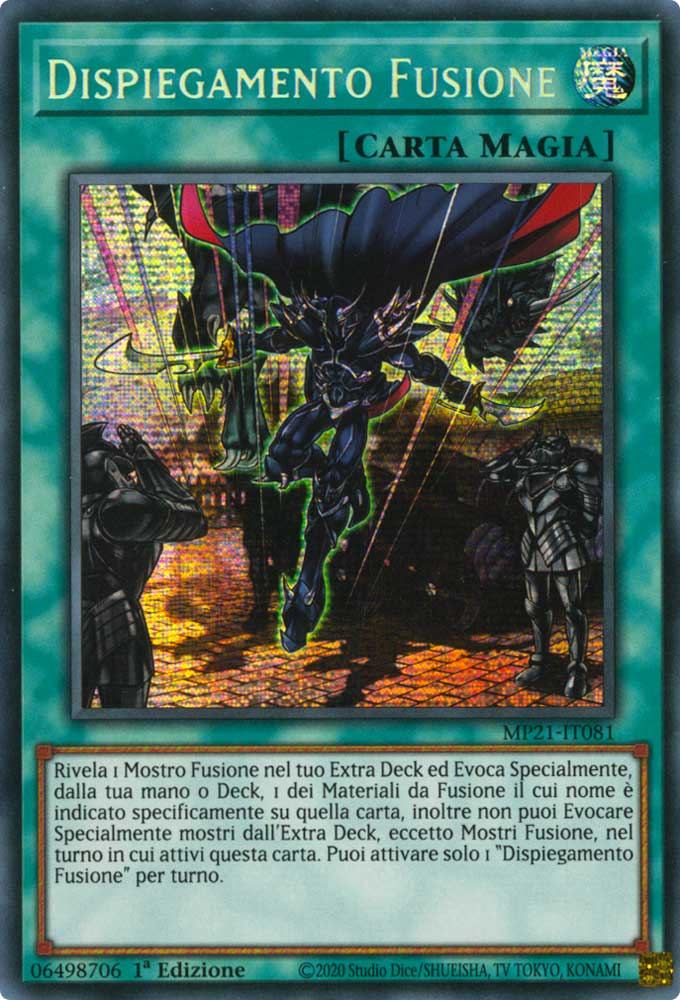 MP21-IT081 Dispiegamento Fusione rara segreta prismatica 1a Edizione (IT) -NEAR MINT-