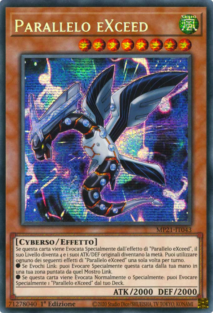 MP21-IT043 Parallelo eXceed rara segreta prismatica 1a Edizione (IT) -NEAR MINT-