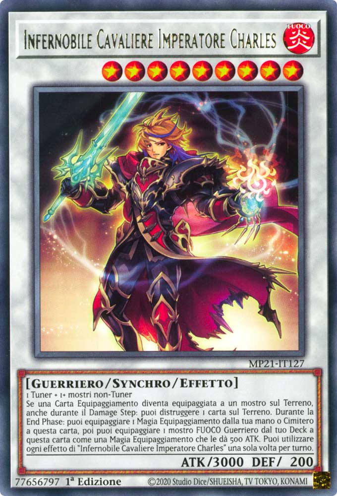 MP21-IT127 Infernobile Cavaliere Imperatore Charles rara 1a Edizione (IT) -NEAR MINT-