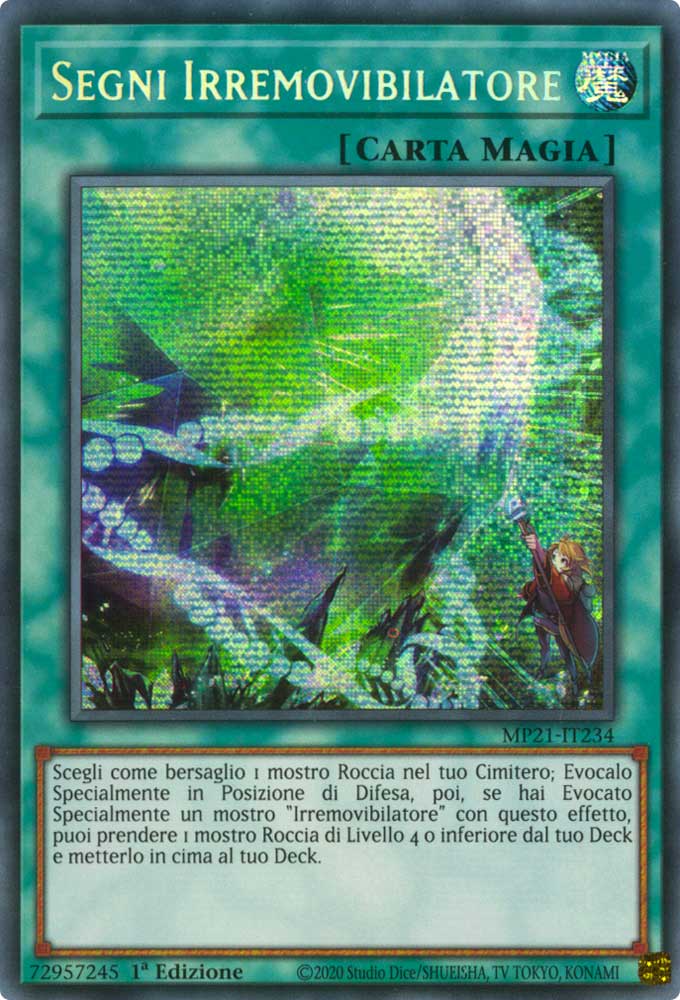 MP21-IT234 Segni Irremovibilatore rara segreta prismatica 1a Edizione (IT) -NEAR MINT-