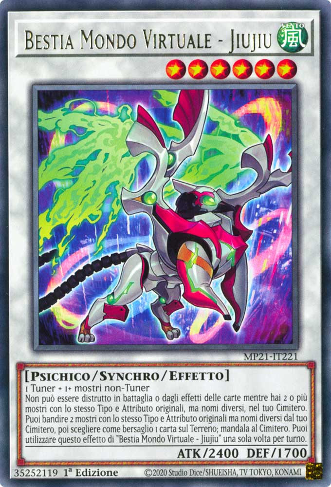 MP21-IT221 Bestia Mondo Virtuale - Jiujiu rara 1a Edizione (IT) -NEAR MINT-