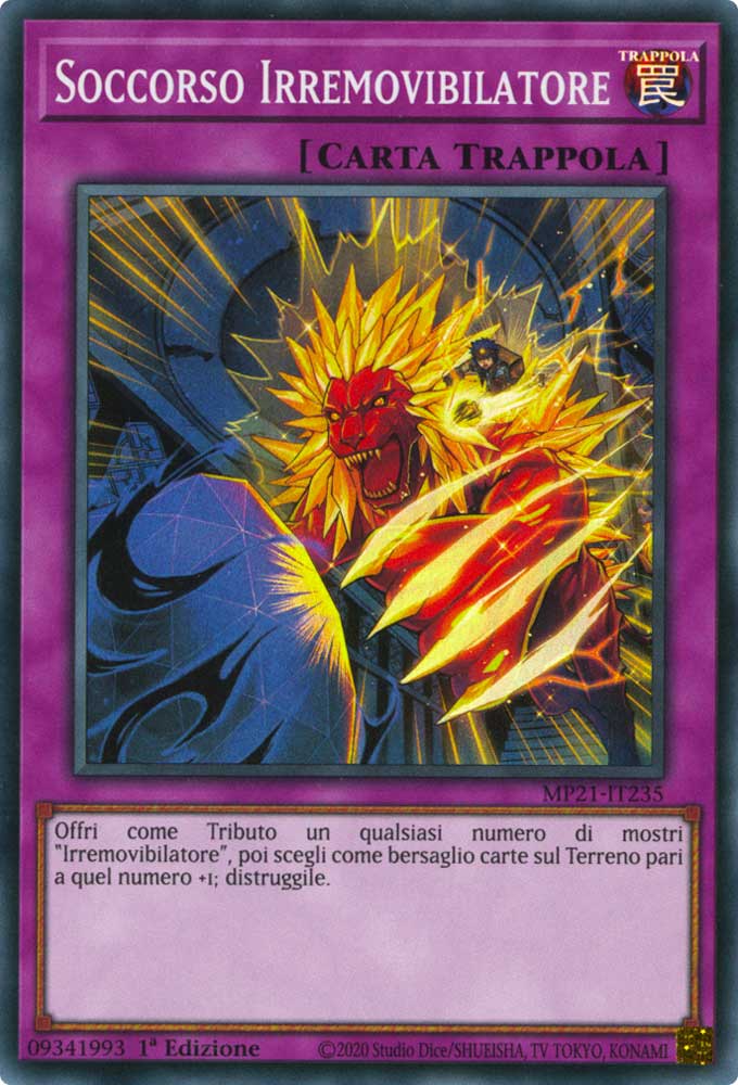 MP21-IT235 Soccorso Irremovibilatore super rara 1a Edizione (IT) -NEAR MINT-