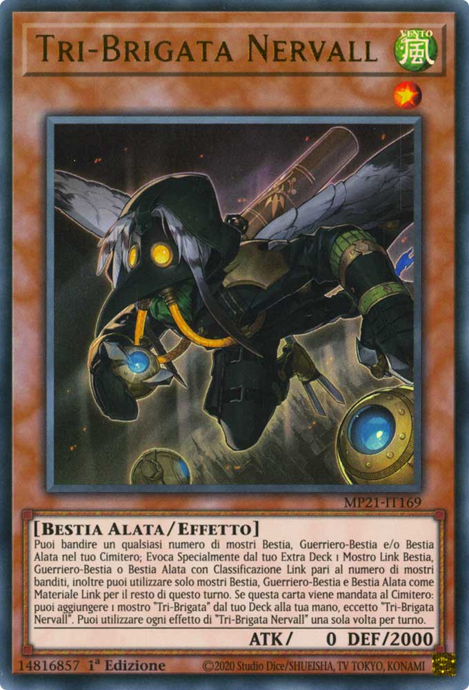 MP21-IT169 Tri-Brigata Nervall ultra rara 1a Edizione (IT) -NEAR MINT-