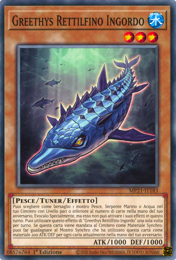 MP21-IT183 Greethys Rettilfino Ingordo comune 1a Edizione (IT) -NEAR MINT-