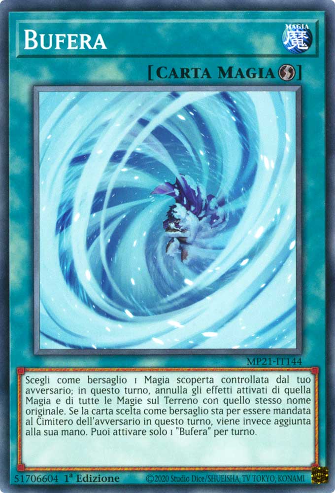 MP21-IT144 Bufera comune 1a Edizione (IT) -NEAR MINT-