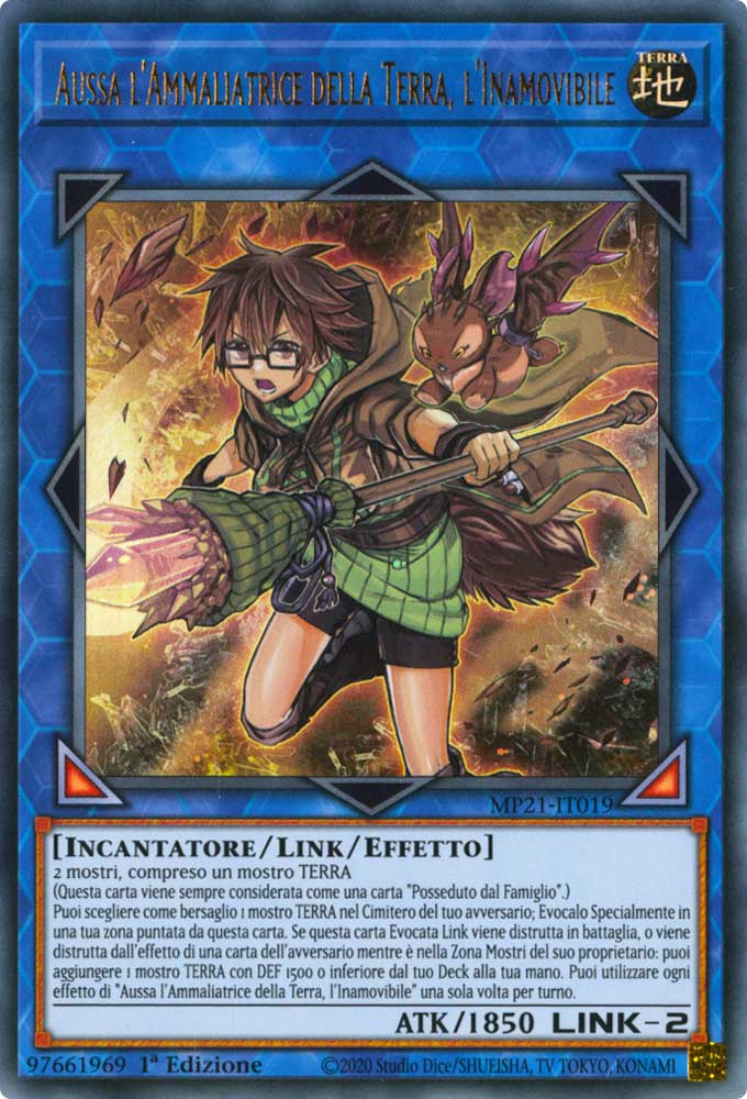MP21-IT019 Aussa l'Ammaliatrice della Terra, l'Inamovibile ultra rara 1a Edizione (IT) -NEAR MINT-