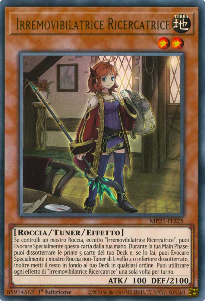 MP21-IT225 Irremovibilatrice Ricercatrice ultra rara 1a Edizione (IT) -NEAR MINT-