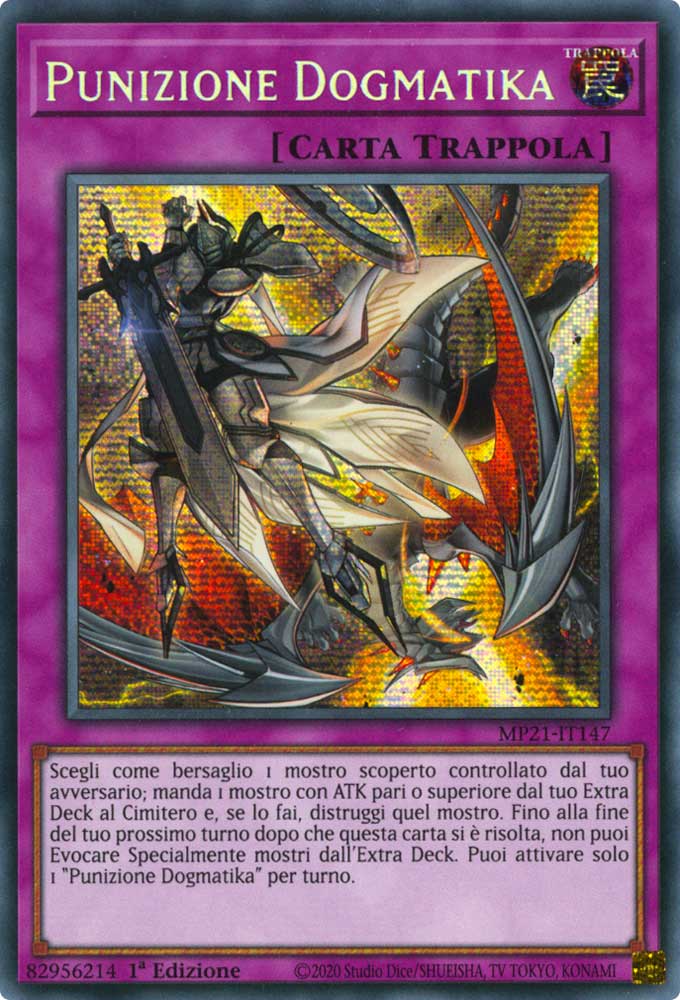 MP21-IT147 Punizione Dogmatika rara segreta prismatica 1a Edizione (IT) -NEAR MINT-