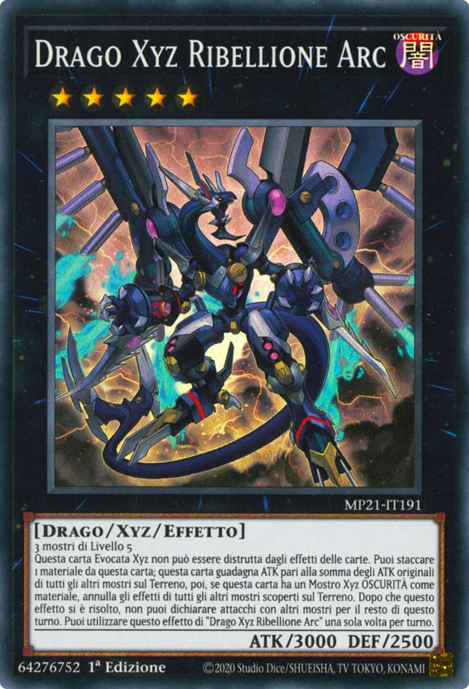 MP21-IT191 Drago Xyz Ribellione Arc super rara 1a Edizione (IT) -NEAR MINT-