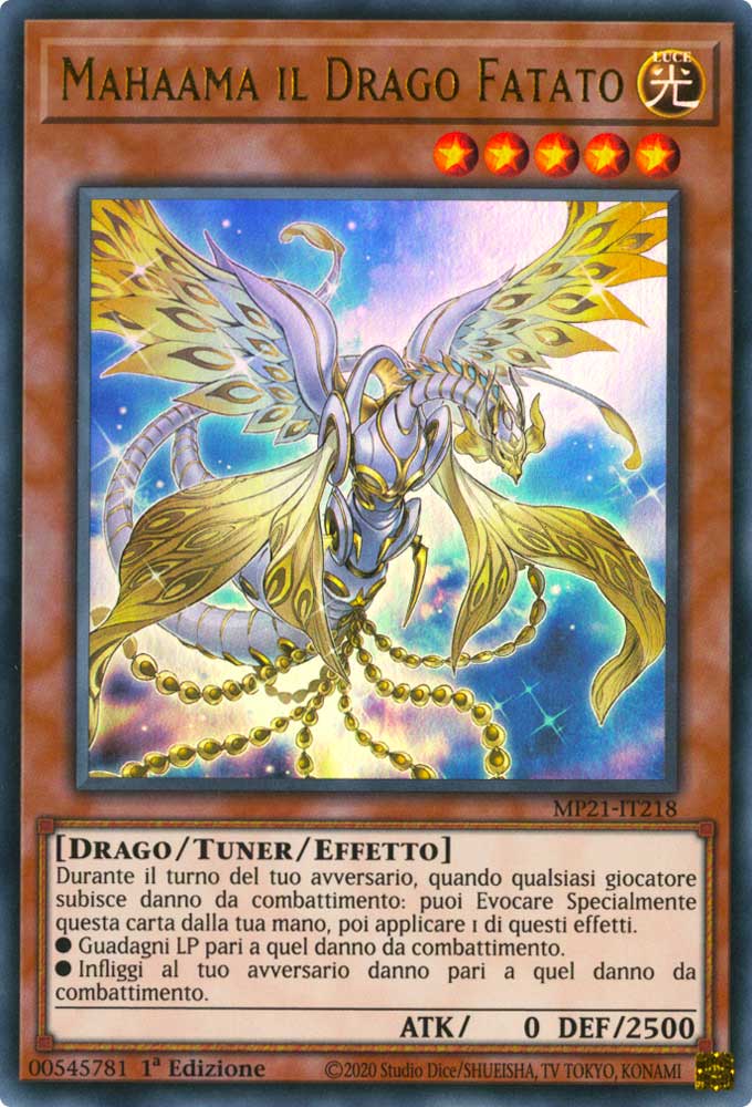 MP21-IT218 Mahaama il Drago Fatato ultra rara 1a Edizione (IT) -NEAR MINT-