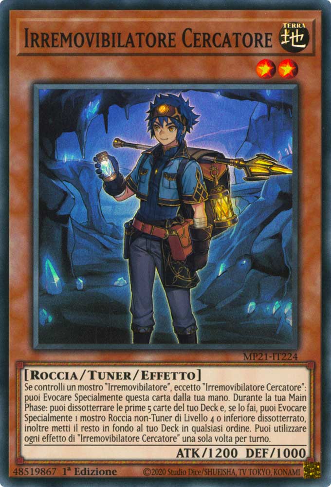 MP21-IT224 Irremovibilatore Cercatore super rara 1a Edizione (IT) -NEAR MINT-