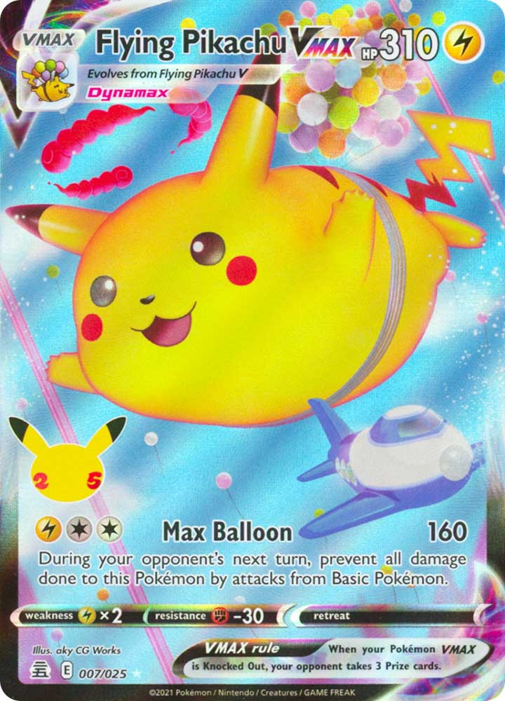 07 / 25 Flying Pikachu VMAX Rara Holo VMAX Foil (EN) -NEAR MINT-