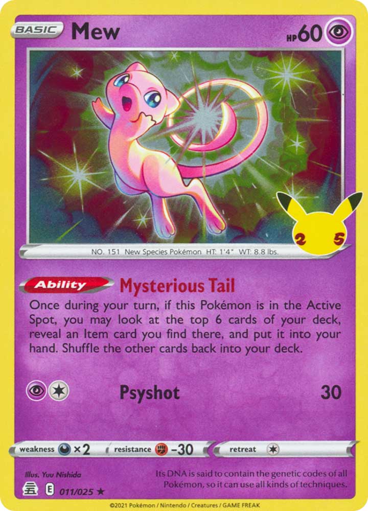 11 / 25 Mew Rara Foil (EN) -NEAR MINT-