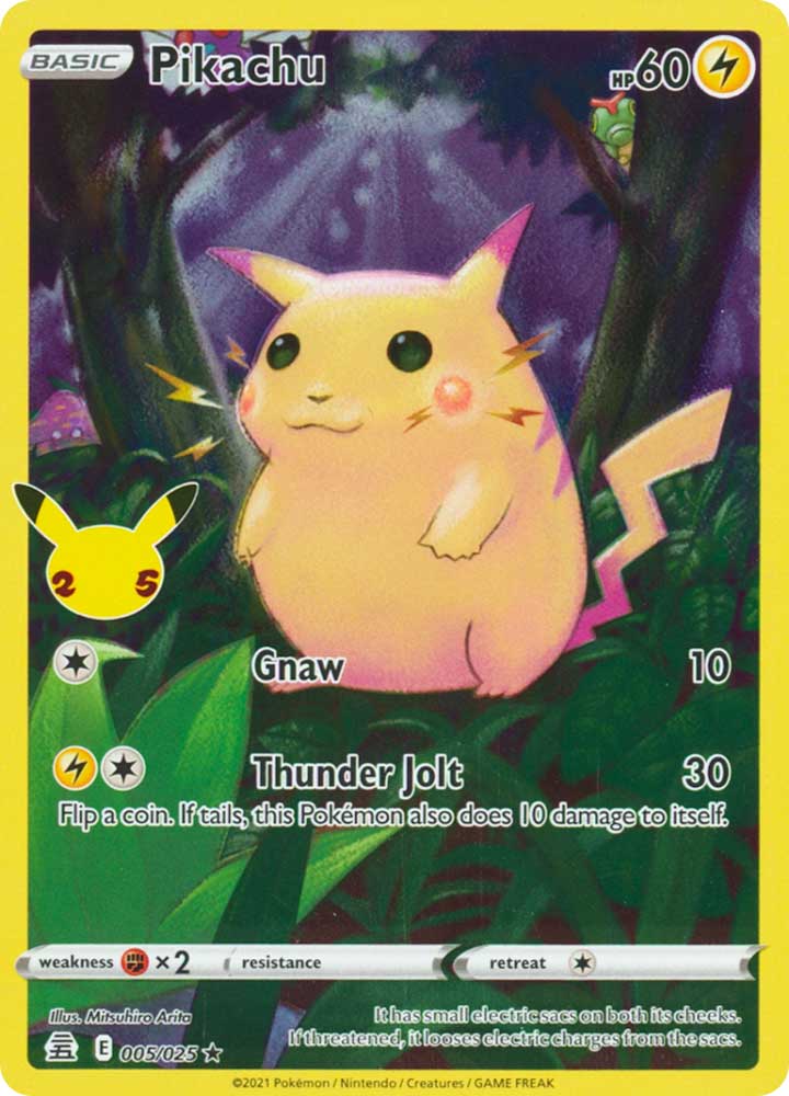 05 / 25 Pikachu Rara Full Art Foil (EN) -NEAR MINT-