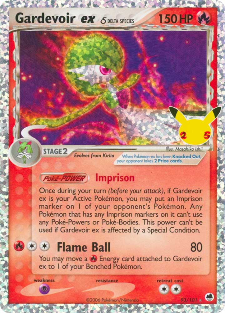 93 / 101 Gardevoir EX Rara Segreta EX Foil (EN) -NEAR MINT-