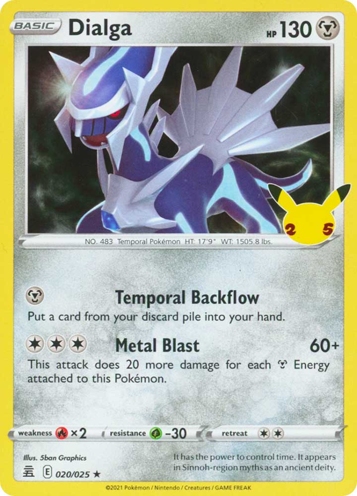 20 / 25 Dialga Rara Foil (EN) -NEAR MINT-