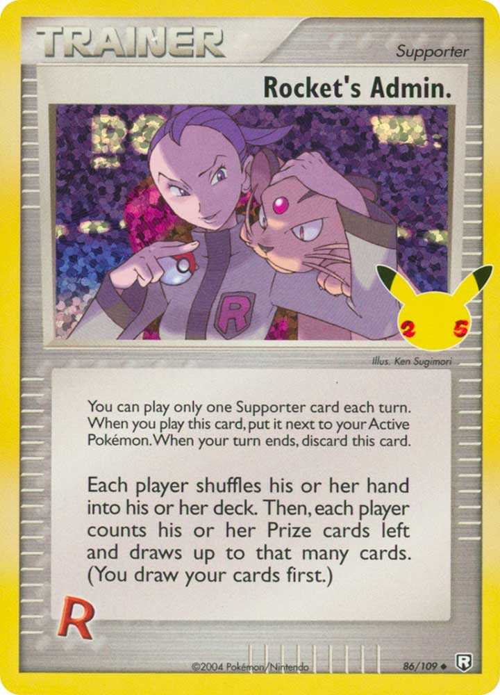86 / 109 Rocket's Admin. Rara Segreta Holo Foil (EN) -NEAR MINT-