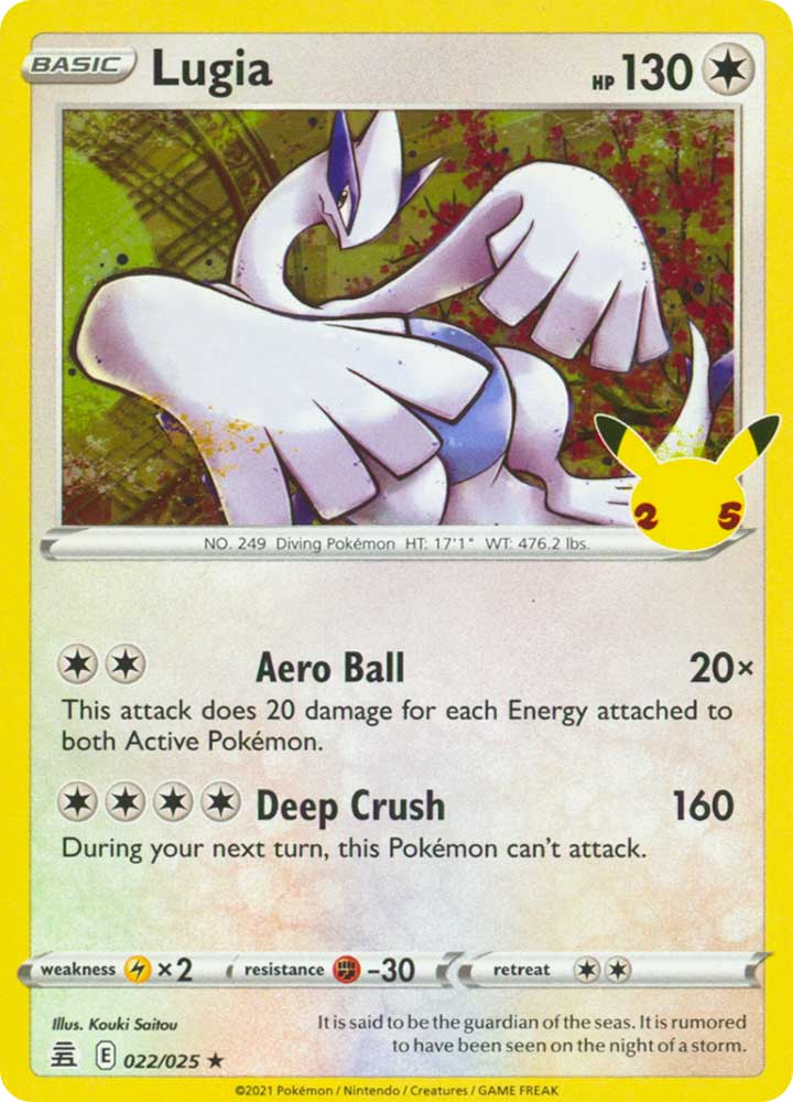 22 / 25 Lugia Rara Foil (EN) -NEAR MINT-