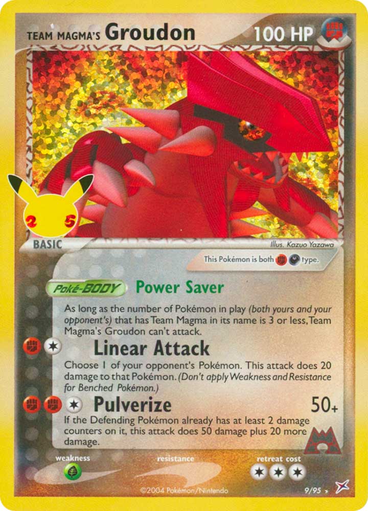 9 / 95 Team Magma's Groudon Rara Segreta Holo Foil (EN) -NEAR MINT-
