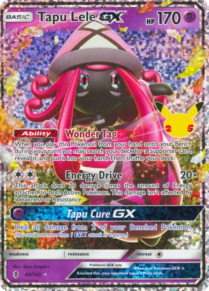 60 / 145 Tapu Lele GX Rara Segreta GX Full Art Foil (EN) -NEAR MINT-
