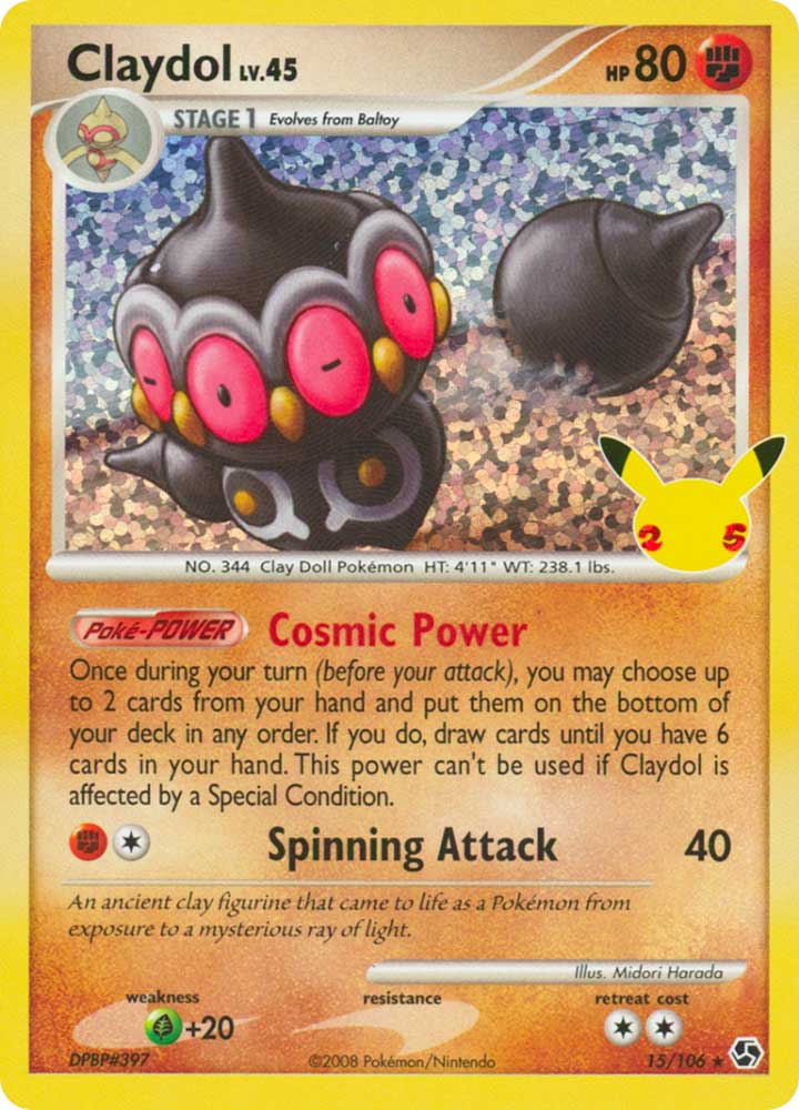 15 / 106 Claydol Rara Segreta Holo Foil (EN) -NEAR MINT-