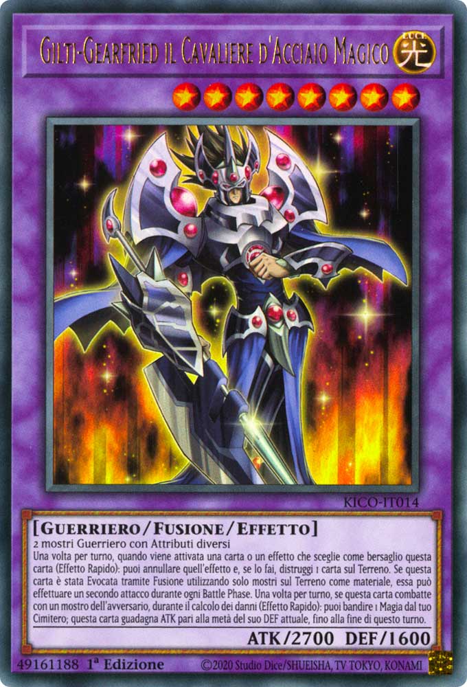 KICO-IT014 Gilti-Gearfried il Cavaliere d'Acciaio Magico ultra rara 1a Edizione (IT) -NEAR MINT-