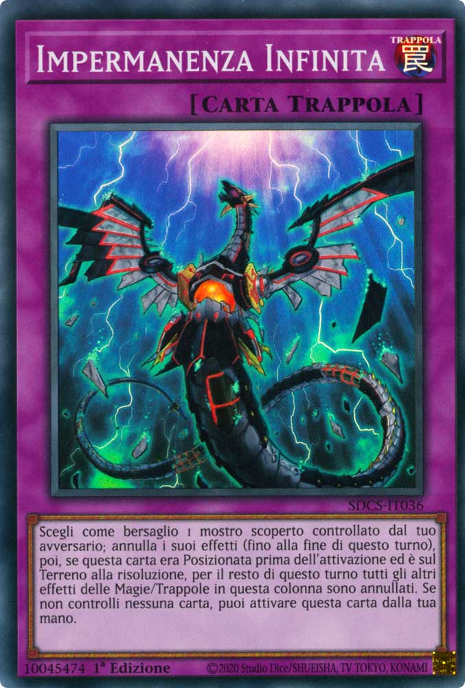SDCS-IT036 Impermanenza Infinita super rara 1a Edizione (IT) -NEAR MINT-