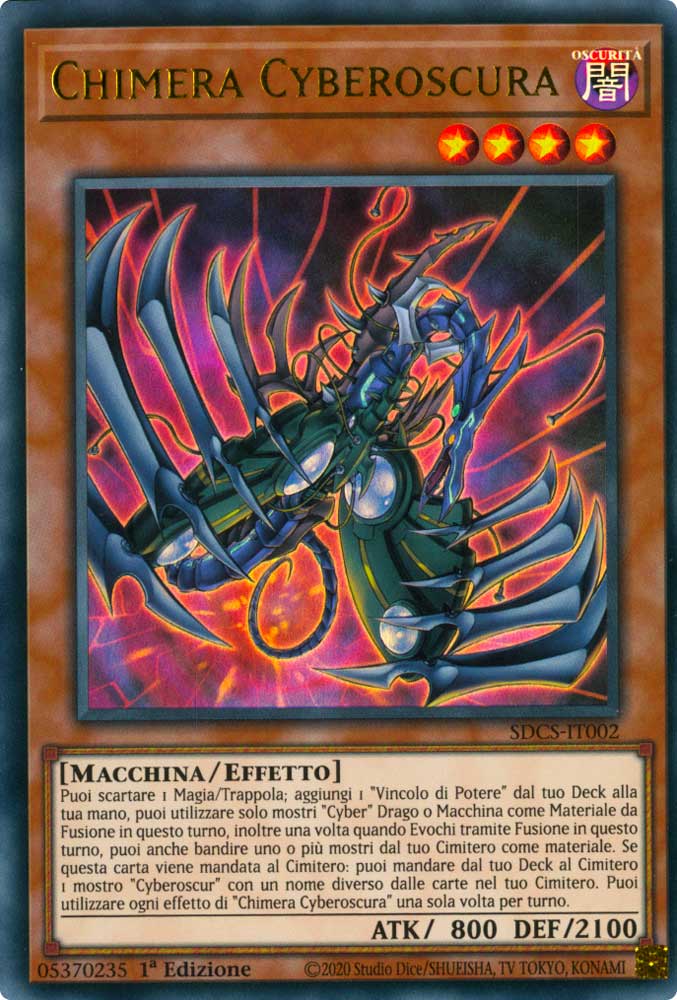 SDCS-IT002 Chimera Cyberoscura ultra rara 1a Edizione (IT) -NEAR MINT-
