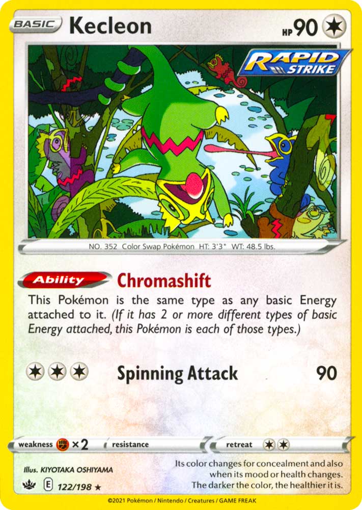 122 / 198 Kecleon Rara normale (EN) -NEAR MINT-