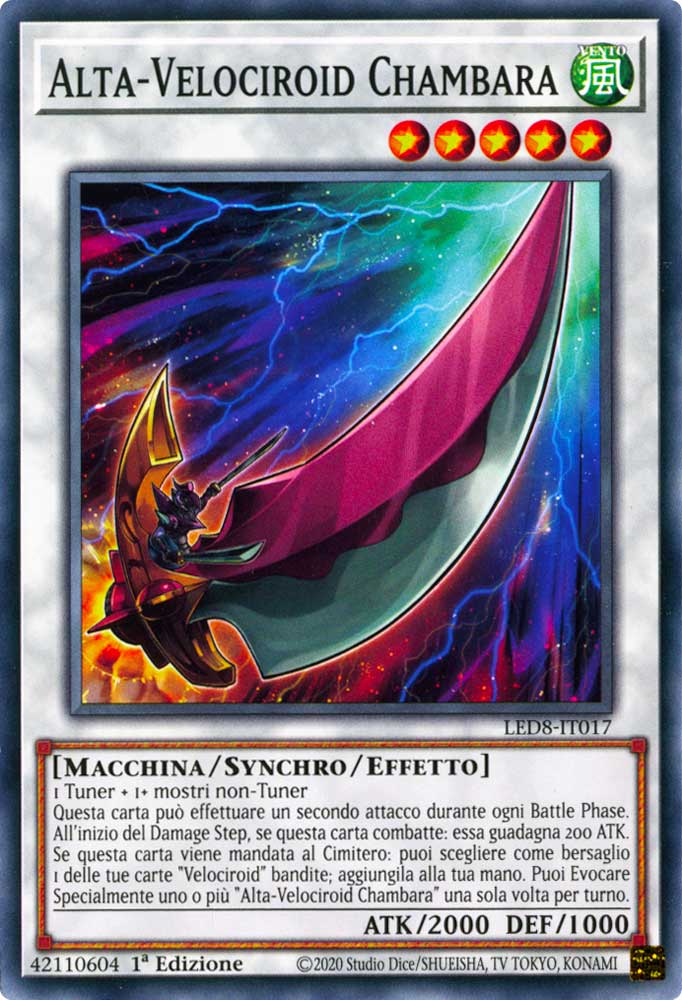 LED8-IT017 Alta-Velociroid Chambara comune 1a Edizione (IT) -NEAR MINT-