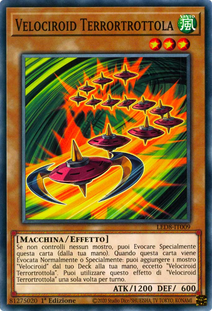 LED8-IT009 Velociroid Terrortrottola comune 1a Edizione (IT) -NEAR MINT-