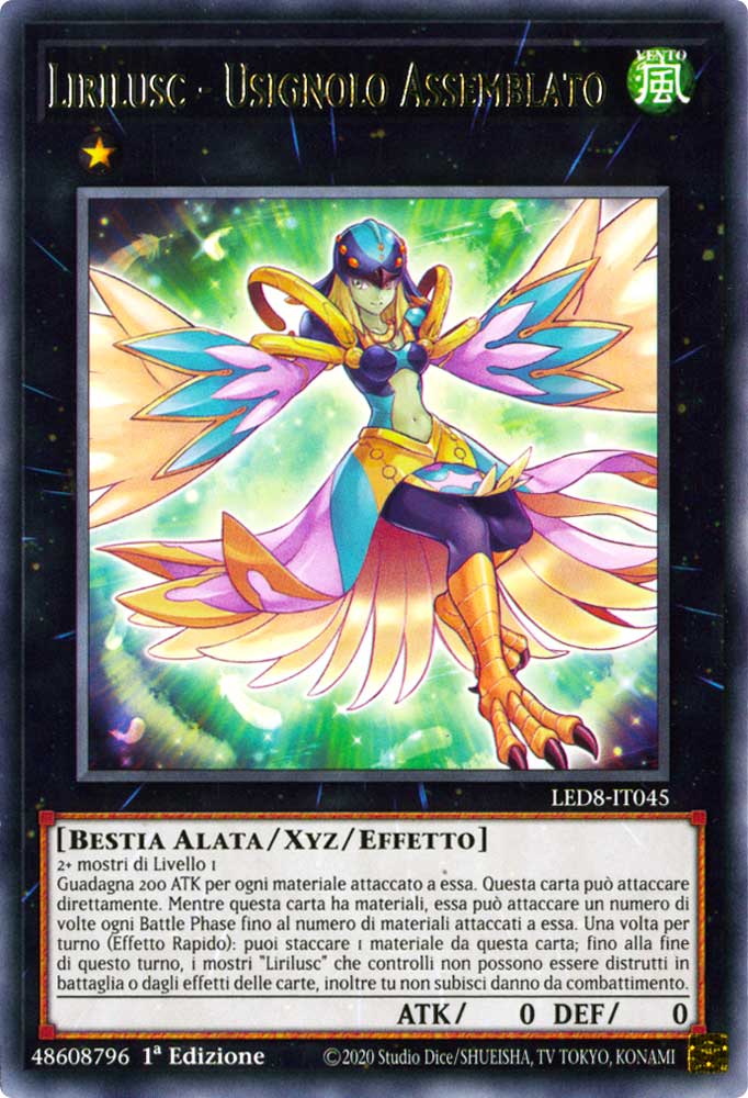 LED8-IT045 Lirilusc - Usignolo Assemblato rara 1a Edizione (IT) -NEAR MINT-