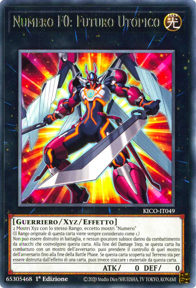 KICO-IT049 Numero F0: Futuro Utopico rara 1a Edizione (IT) -NEAR MINT-