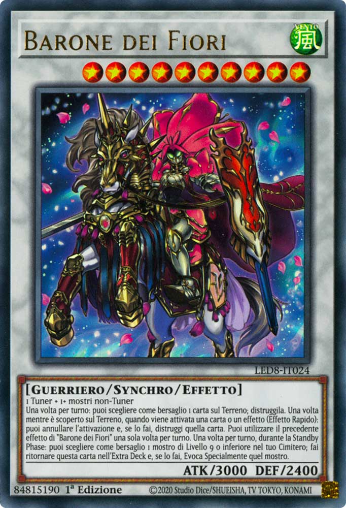 LED8-IT024 Barone dei Fiori ultra rara 1a Edizione (IT) -NEAR MINT-