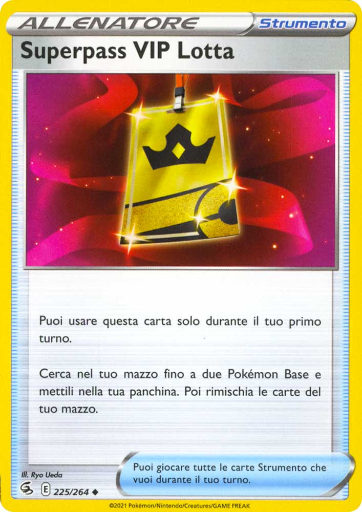 225 / 264 Superpass VIP Lotta Non Comune normale (IT) -NEAR MINT-