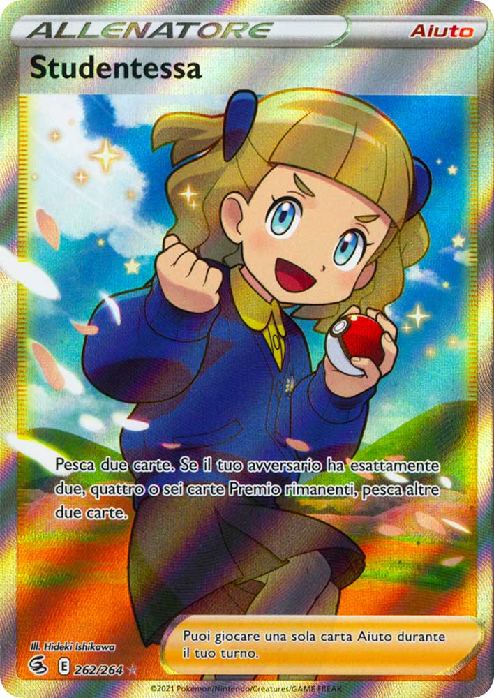 262 / 264 Studentessa Ultra Rara Full Art foil (IT) -NEAR MINT-