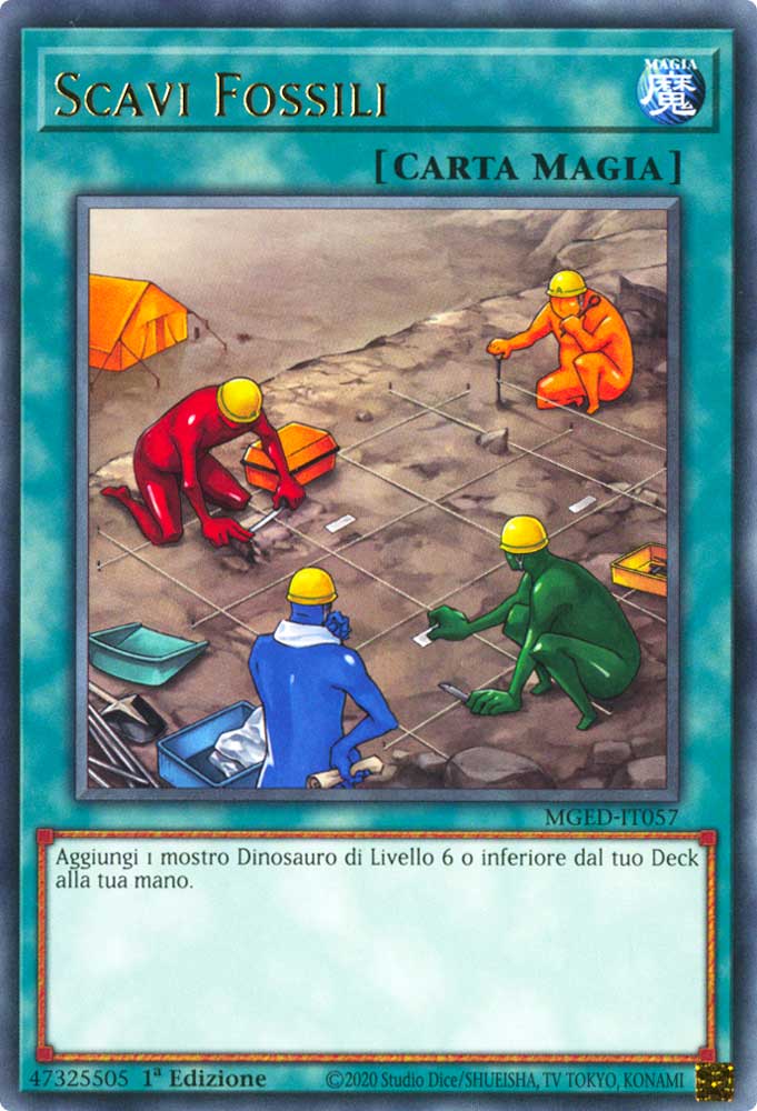 MGED-IT057 Scavi Fossili rara 1a Edizione (IT) -NEAR MINT-