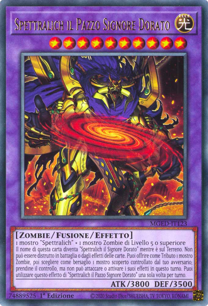 MGED-IT123 Spettralich il Pazzo Signore Dorato rara 1a Edizione (IT) -NEAR MINT-
